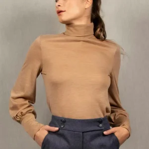 Sous-Pull Femme Camel en Laine – Certitude