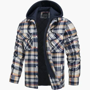 Veste à Capuche Style Chemise Homme – Chaude et Décontractée pour l’Hiver